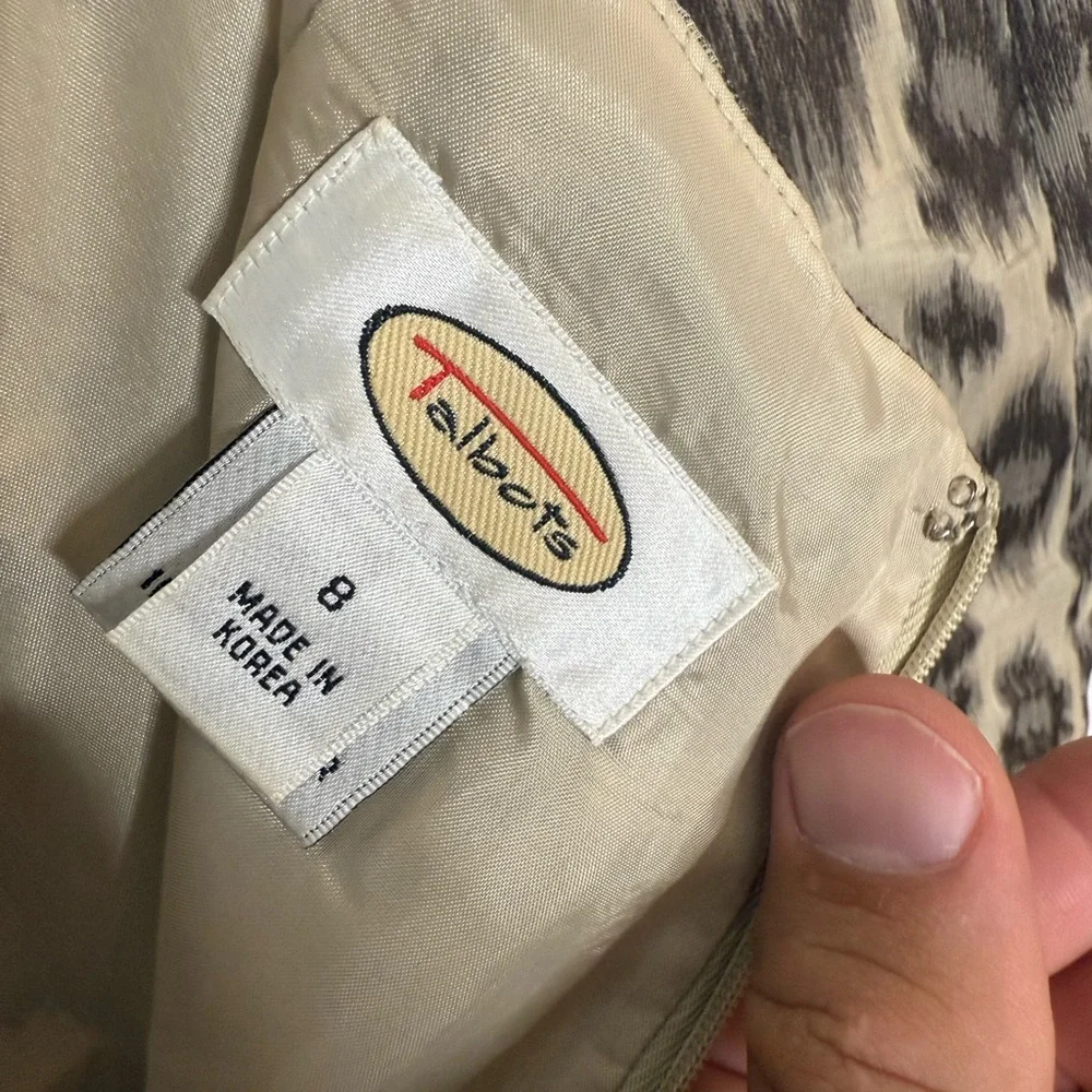 Talbots Animal Print A-Line Skirt - Picture 8 of 13